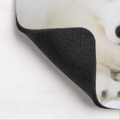 De schattigste witte poolvos die naar je kijkt muismat (Hoek)