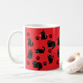 De Schattigste Zwarte Kat Mok Cadeau voor Kat Lief