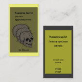 De schedel - afsprakenkaartje (Voorkant / Achterkant)