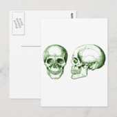 De schedel briefkaart (Voorkant / Achterkant)