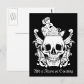 De schedel briefkaart (Voorkant / Achterkant)