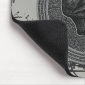 De schedel. (Cirkelontwerp) 2018 Grijs op steen Muismat (Hoek)