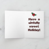 De Schedel Cupcake van de vakantie Feestdagen Kaart (Binnen)