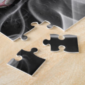 De schedel Drink met rook Legpuzzel (Zijkant)