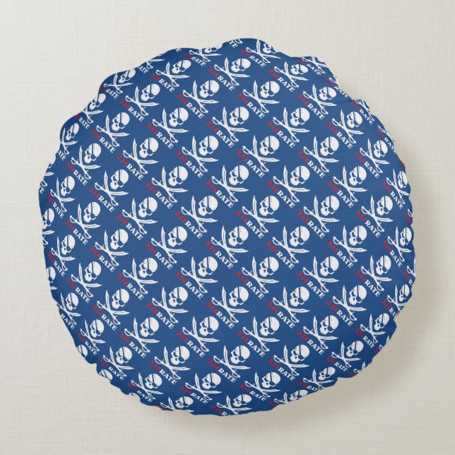 De schedel en de piraten rond kussen (Achterkant)