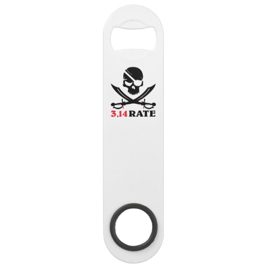 De schedel en de piraten speed flessenopener (Achterkant)