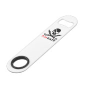 De schedel en de piraten speed flessenopener (Achterkant Gekanteld)