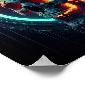 De schedel en het vuur poster (Hoek)