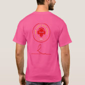 De schedel en Rozen Design 3 T-shirt (Achterkant)