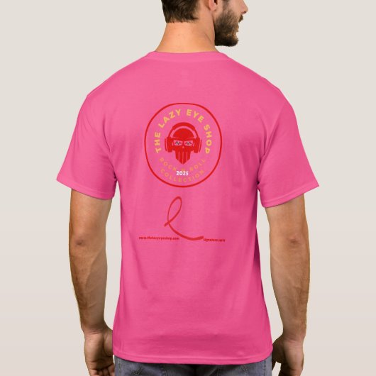 De schedel en Rozen Design 3 T-shirt (Achterkant)