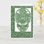 De Schedel Green Day van de Jugendstil van de Kaart (Gele Bloem)