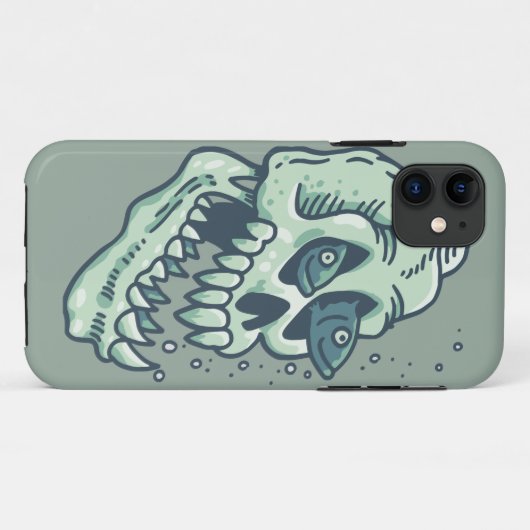 De schedel in de diepte Case-Mate iPhone case (Achterkant (horizontaal))