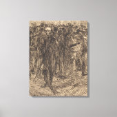 De schedel in de Kroon (door Albert Besnard) Canvas Afdruk (Voorkant)