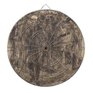 De schedel in de Kroon (door Albert Besnard) Dartbord