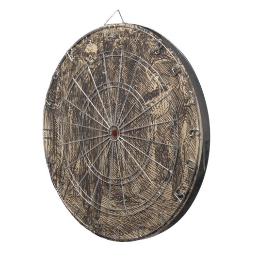 De schedel in de Kroon (door Albert Besnard) Dartbord (Voorkant Rechts)