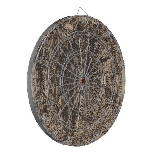 De schedel in de Kroon (door Albert Besnard) Dartbord (Voorkant Links)