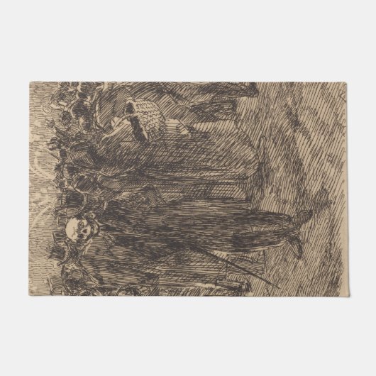 De schedel in de Kroon (door Albert Besnard) Deurmat (Voorkant)