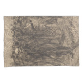 De schedel in de Kroon (door Albert Besnard) Kussensloop (Voorkant-Rechts)