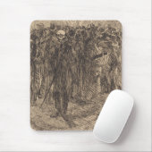 De schedel in de Kroon (door Albert Besnard) Muismat (Met muis)