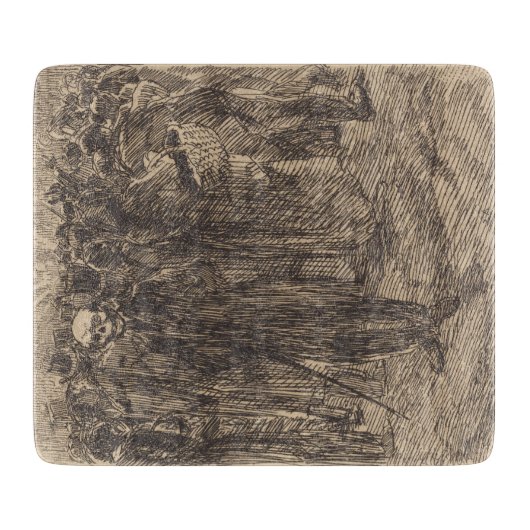 De schedel in de Kroon (door Albert Besnard) Snijplank (Voorkant)