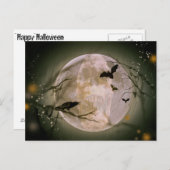 De schedel in de volle maan briefkaart (Voorkant / Achterkant)