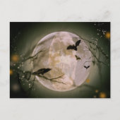 De schedel in de volle maan briefkaart (Voorkant)