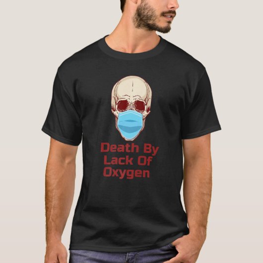 De schedel in het masker zonder zuurstof t-shirt (Voorkant)