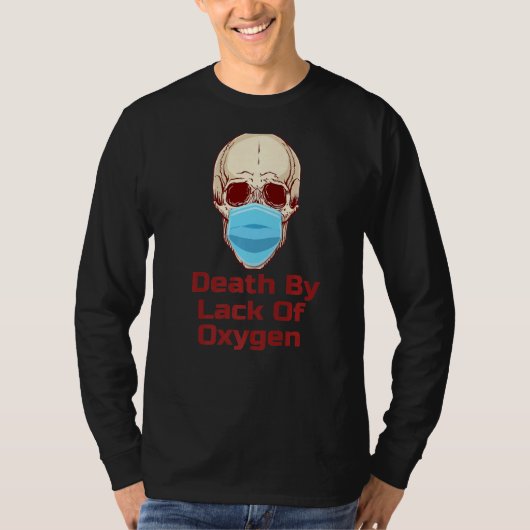 De schedel in het masker zonder zuurstof t-shirt (Voorkant)