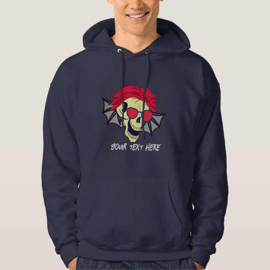 DE Schedel KAN VLIEGEN Hoodie (Voorkant)