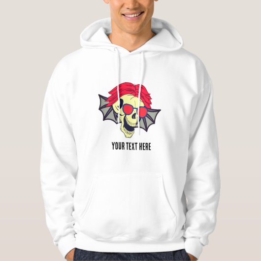 DE Schedel KAN VLIEGEN Hoodie (Voorkant)
