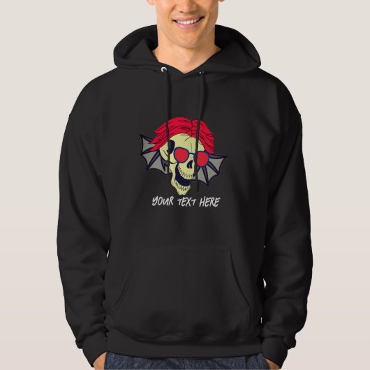 DE Schedel KAN VLIEGEN Hoodie (Voorkant)