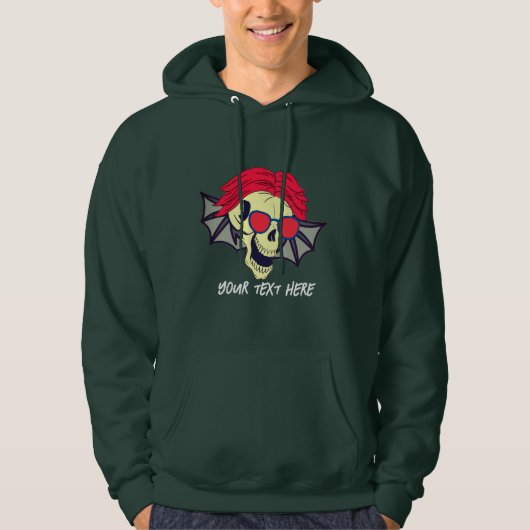 DE Schedel KAN VLIEGEN Hoodie (Voorkant)