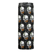 De schedel met de zwarte achtergrond van Monarch B Thermosbeker (Achterkant)
