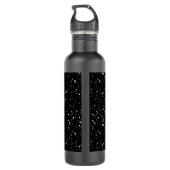 De schedel met de zwarte achtergrond van Monarch B Waterfles (Achterkant)