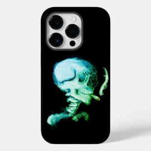 De schedel met de zwarte, zwarte, zwarte, zwarte,  Case-Mate iPhone 14 pro hoesje