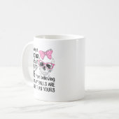 De schedel met een vagina houdt me niet tegen m'n  koffiemok (Voorkant links)