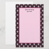 De schedel met het hart en het boogontwerp briefpapier (Voorkant / Achterkant)