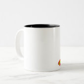 De schedel: Rainbow Camouflage Tweekleurige Koffiemok (Voorkant links)