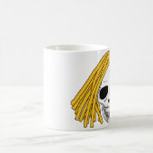 De schedel schuift blonde regenboog B Koffiemok (Center)