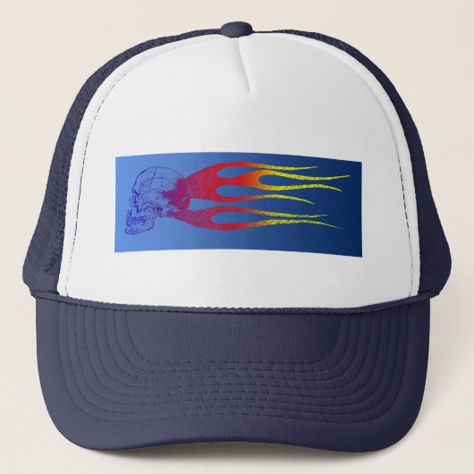 De schedel trucker pet (Voorkant)