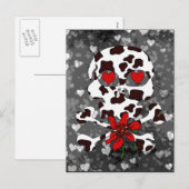 De Schedel Valentijn van de koe Feestdagenkaart (Voorkant / Achterkant)