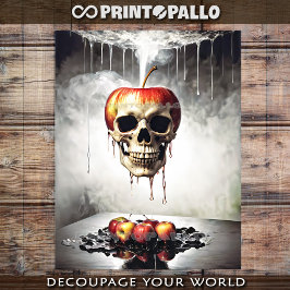 De schedel van Apple Original Sin Tissuepapier