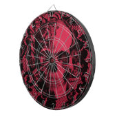 De schedel van de gothische kant in diep rood. dartbord (Voorkant Rechts)