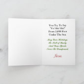 De Schedel van de kerstman en de Grappige Feestdagen Kaart (Binnen)