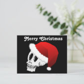 De Schedel van de Kerstman van Kerstmis Feestdagenkaart (Staand voorkant)