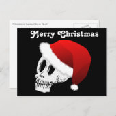 De Schedel van de Kerstman van Kerstmis Feestdagenkaart (Voorkant / Achterkant)