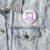 De Schedel van de prinses Ronde Button 5,7 Cm (In situ)