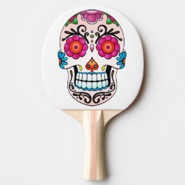 De Schedel van de suiker - het Art. van het Tattoo Tafeltennisbatje