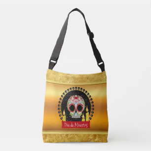 De schedel van de suiker het bloodcurdling crossbody tas