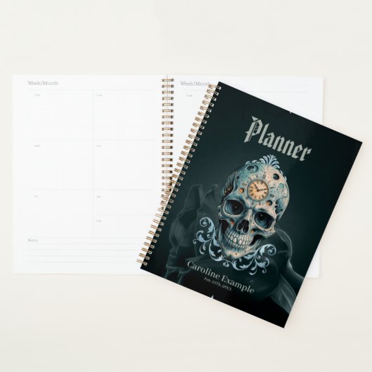 De schedel van de tijd: Romeinse cijfers Planner (Display)